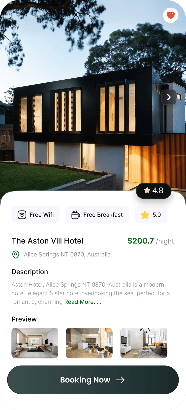 Lovo app hotel details